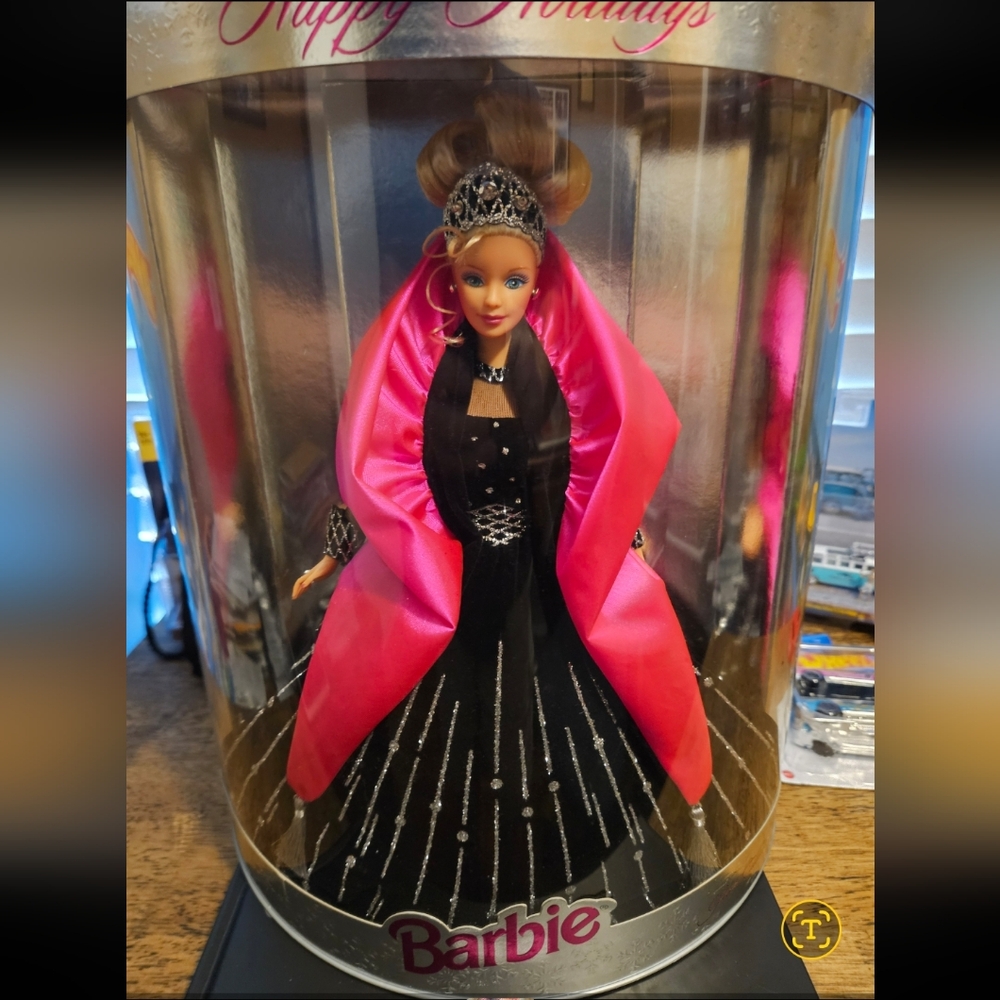1998 Barbie Collector Doll in Pink and Black Ensemble